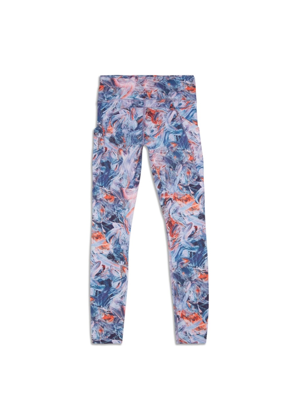 lululemon athletica Abstract Brushstroke Leggings in Blue, Coral & White